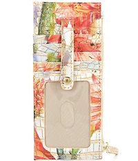 BRAHMIN Melbourne Collection Succulent Bloom Credit Card Wallet