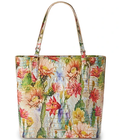 BRAHMIN Melbourne Collection Succulent Bloom Ezra Tote Bag