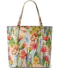 BRAHMIN Melbourne Collection Succulent Bloom Ezra Tote Bag