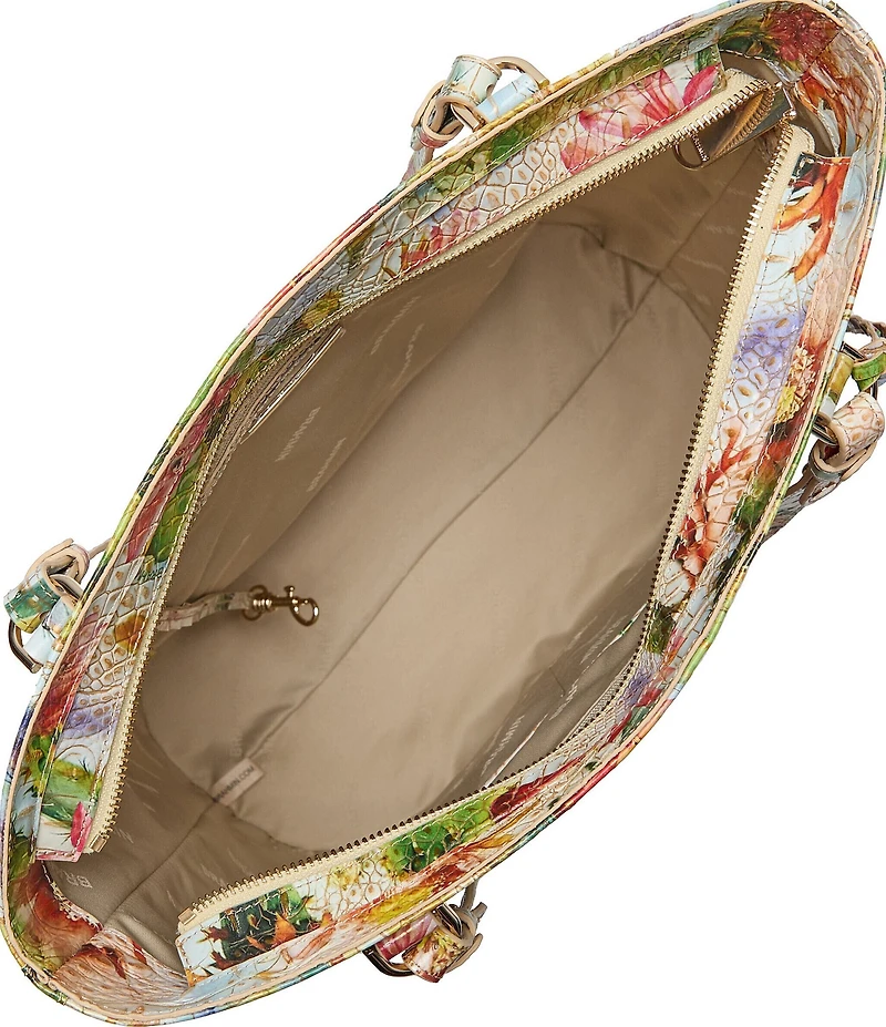 BRAHMIN Melbourne Collection Succulent Bloom Ezra Tote Bag
