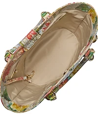 BRAHMIN Melbourne Collection Succulent Bloom Jenny Satchel Bag