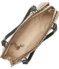 BRAHMIN Melbourne Collection Taupe Fields Josette Tote Bag