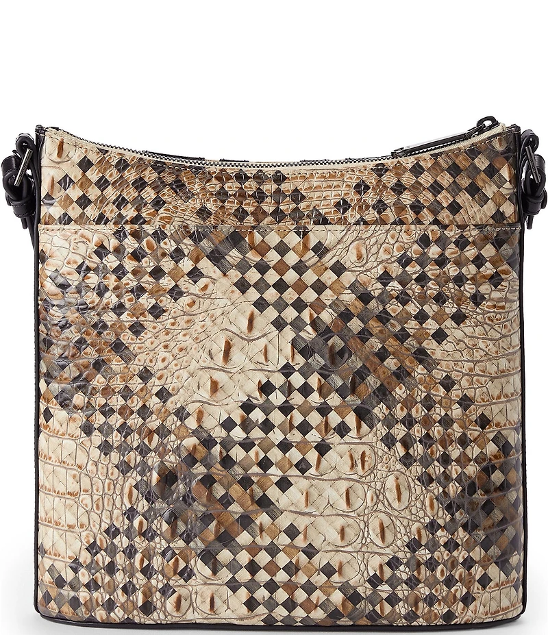 BRAHMIN Melbourne Collection Taupe Fields Katie Crossbody Bag