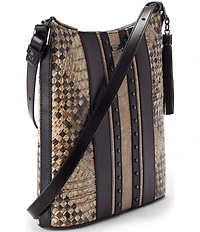 BRAHMIN Melbourne Collection Taupe Fields Katie Crossbody Bag