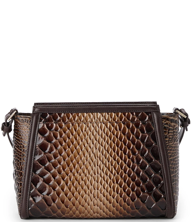 BRAHMIN Melbourne Collection Hillary Snake Print Crossbody Bag