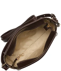 BRAHMIN Melbourne Collection Hillary Snake Print Crossbody Bag