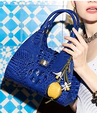 BRAHMIN Melbourne Collection Ultramarine Adrian Satchel Bag