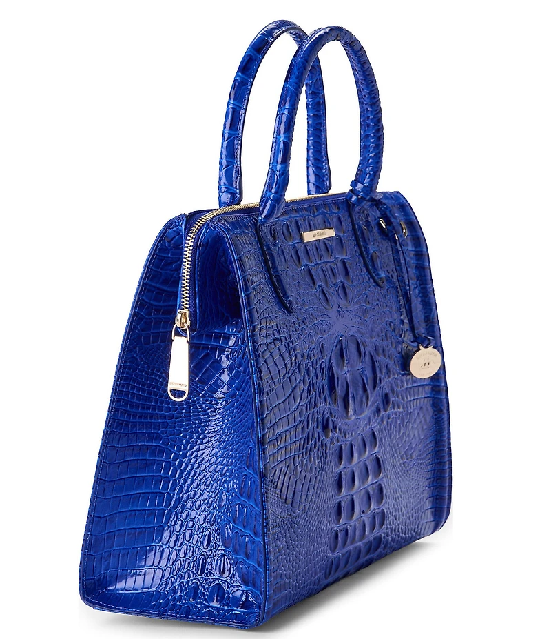 BRAHMIN Melbourne Collection Ultramarine Small Caroline Satchel Bag