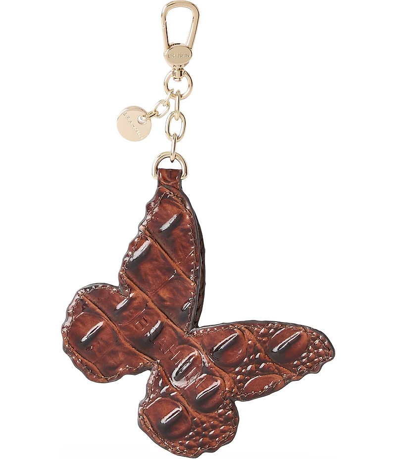 BRAHMIN Melbourne Leather Butterfly Bag Charm