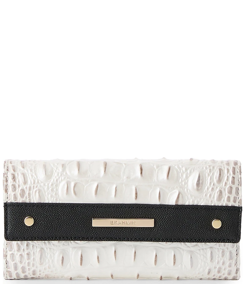 BRAHMIN Minden Collection Winter White Cordelia Wallet