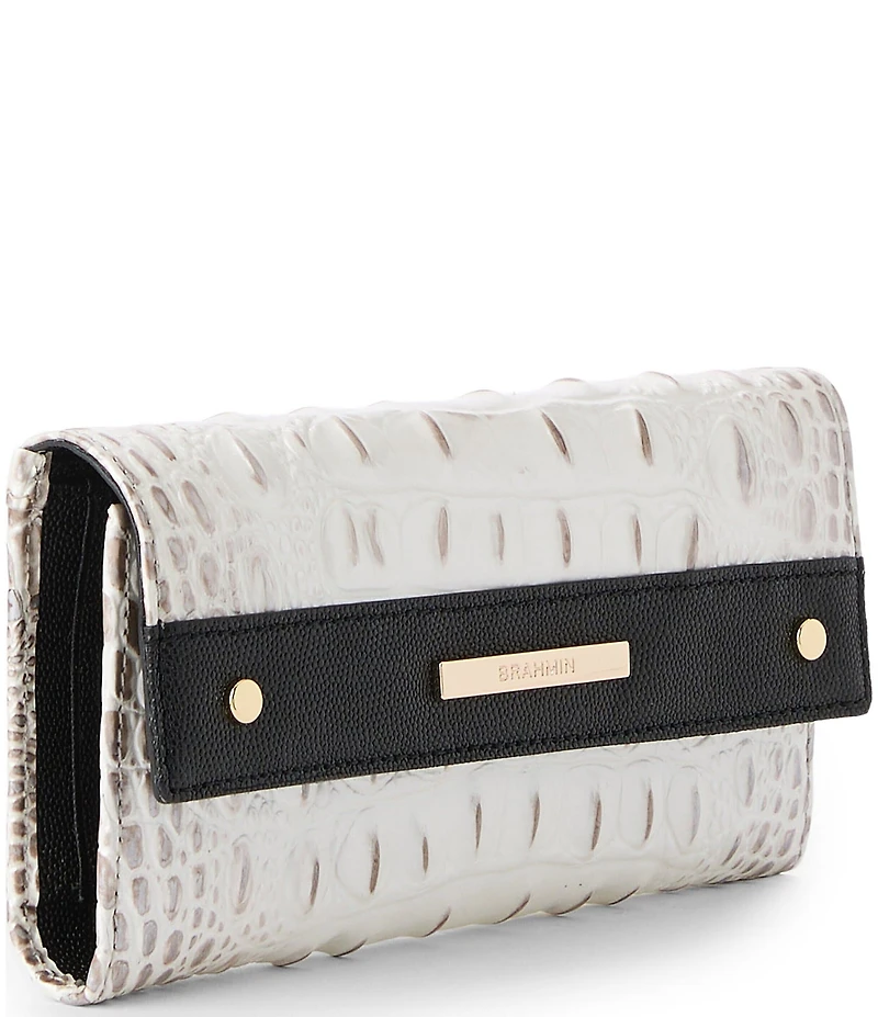 BRAHMIN Minden Collection Winter White Cordelia Wallet