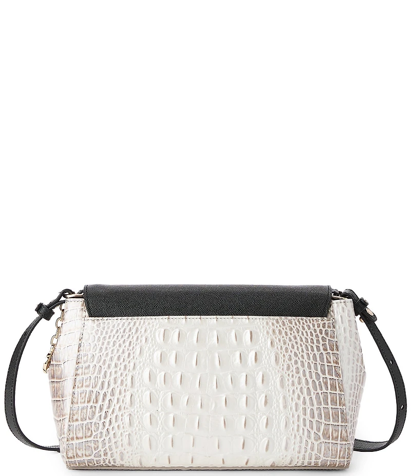 BRAHMIN Minden Collection Winter White E/W Crossbody Bag
