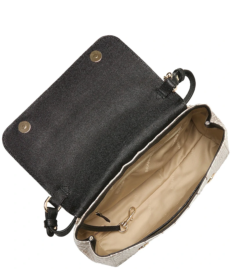 BRAHMIN Minden Collection Winter White E/W Crossbody Bag