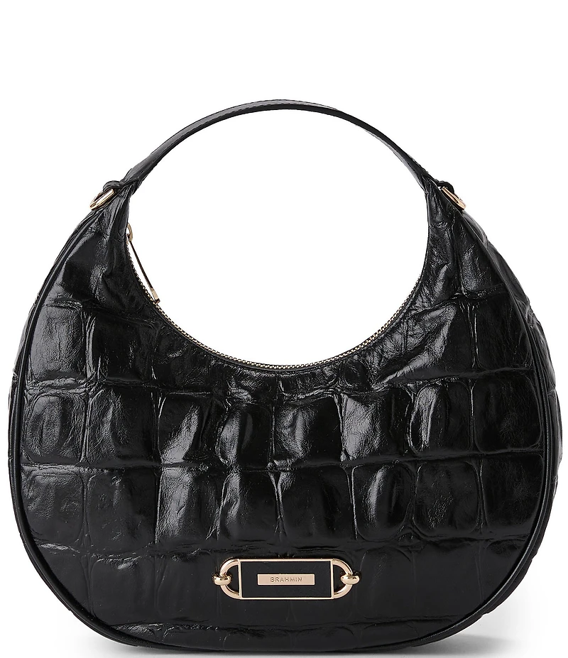 BRAHMIN Castle View Collection Mindy Crescent Clutch