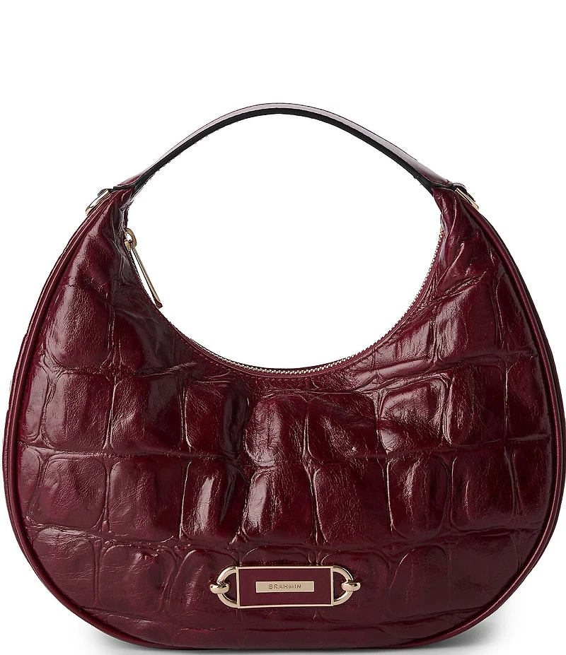 BRAHMIN Castle View Collection Mindy Crescent Clutch