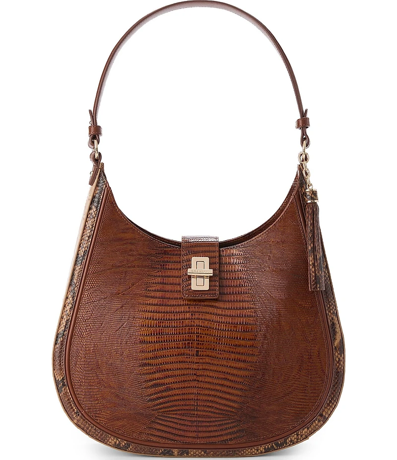 BRAHMIN Compose Collection Fallon Hobo Shoulder Bag