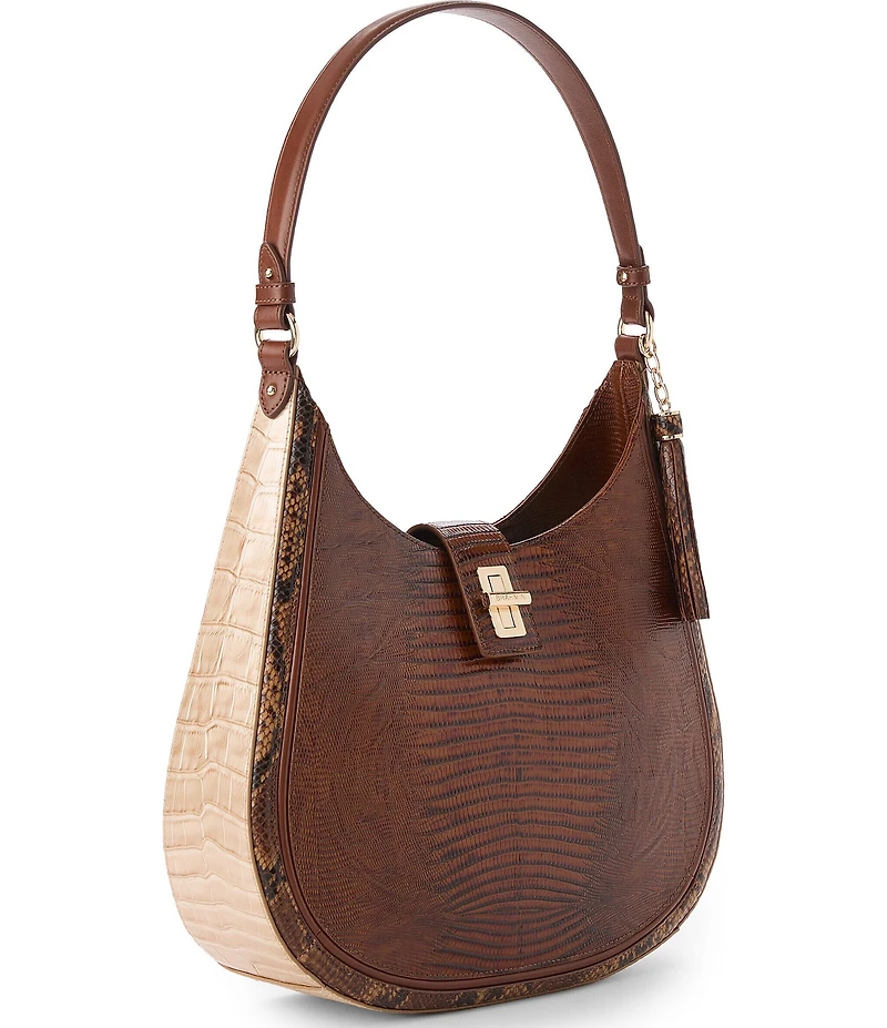 BRAHMIN Compose Collection Fallon Hobo Shoulder Bag