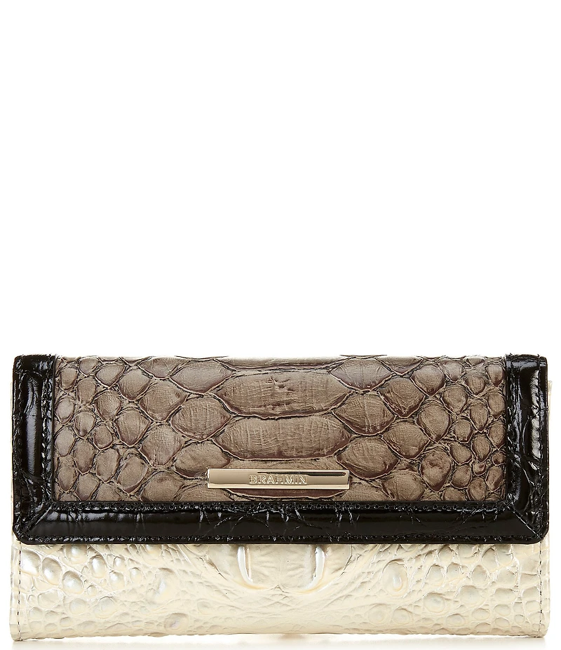 BRAHMIN Multi Figaro Collection Cordelia Trifold Wallet
