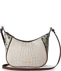 BRAHMIN Multi Genoa Collection Corinne Snake Embossed Crossbody Bag