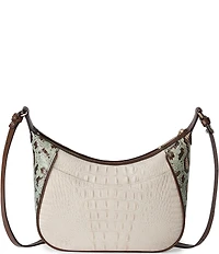 BRAHMIN Multi Genoa Collection Corinne Snake Embossed Crossbody Bag