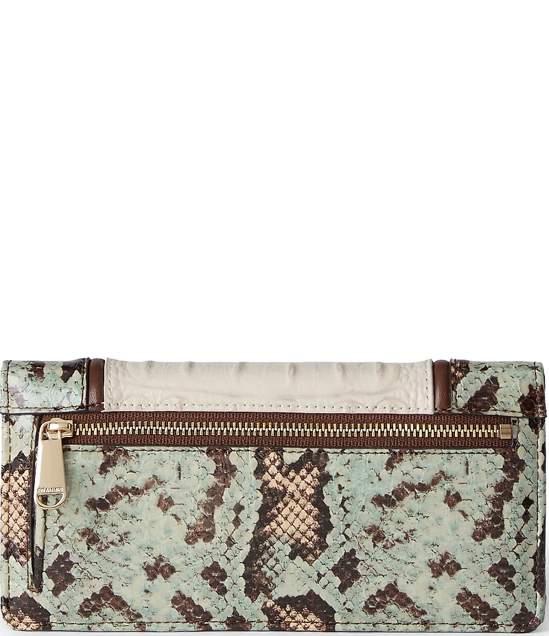 BRAHMIN Multi Genoa Collection Snake Embossed Ady Wallet