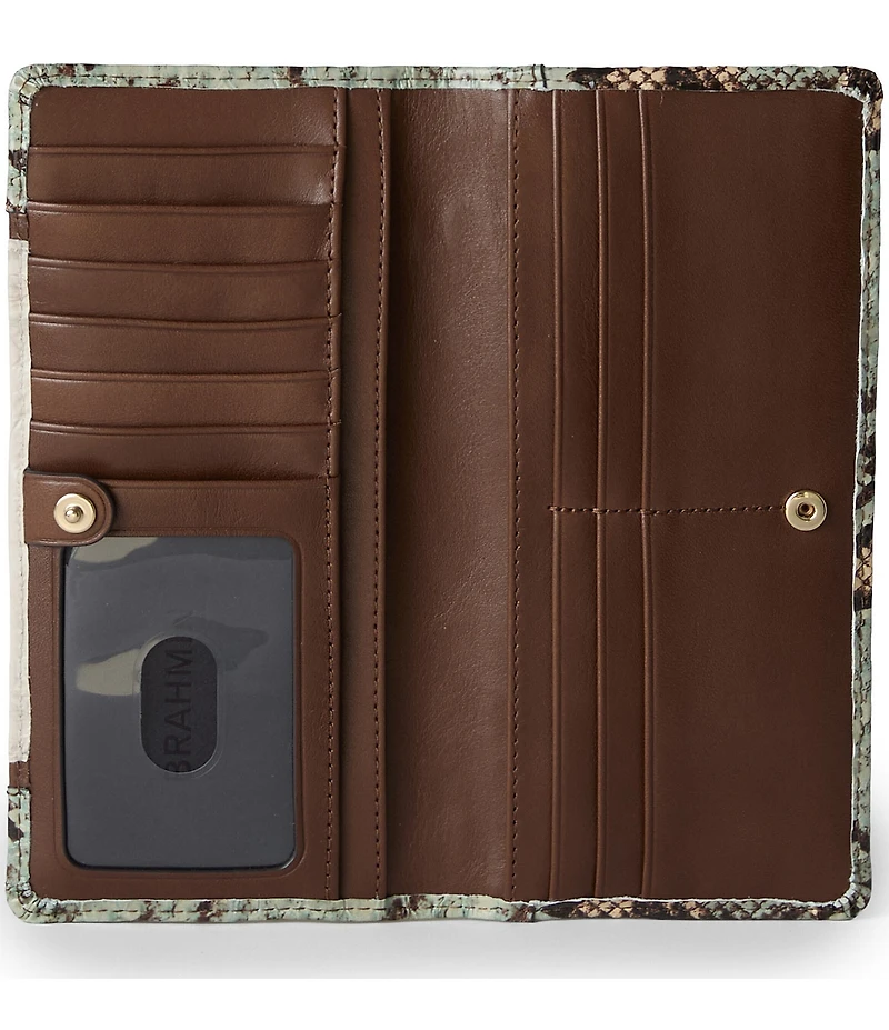 BRAHMIN Multi Genoa Collection Snake Embossed Ady Wallet