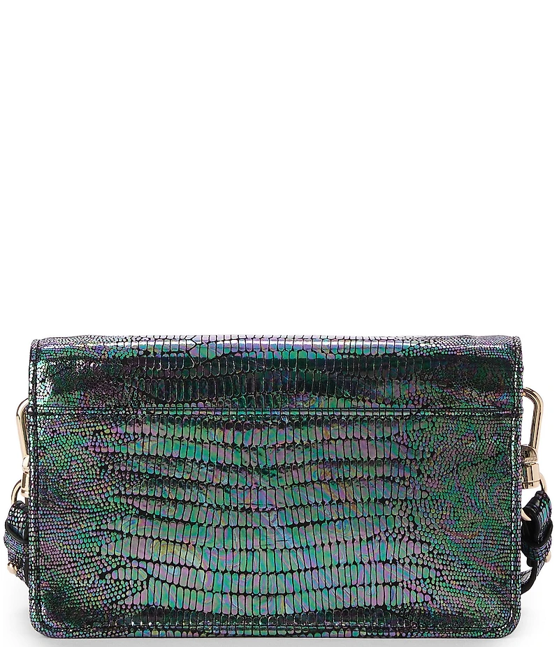 BRAHMIN Multi Symphonic Collection Minuette Foil Lizard Crossbody Bag