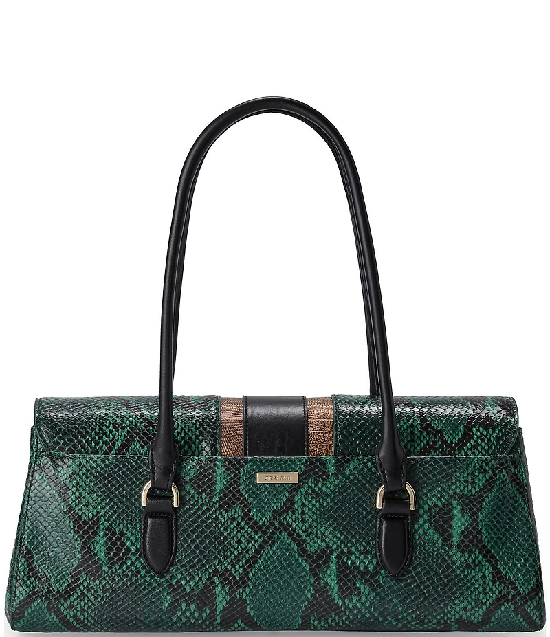 BRAHMIN Dayan Snake & Lizard Satchel Bag