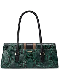 BRAHMIN Dayan Snake & Lizard Satchel Bag