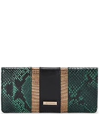 BRAHMIN Snake & Lizard Embossed Ady Wallet