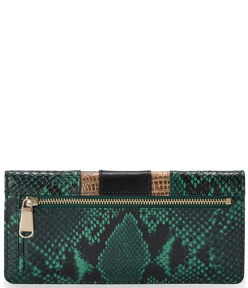 BRAHMIN Snake & Lizard Embossed Ady Wallet