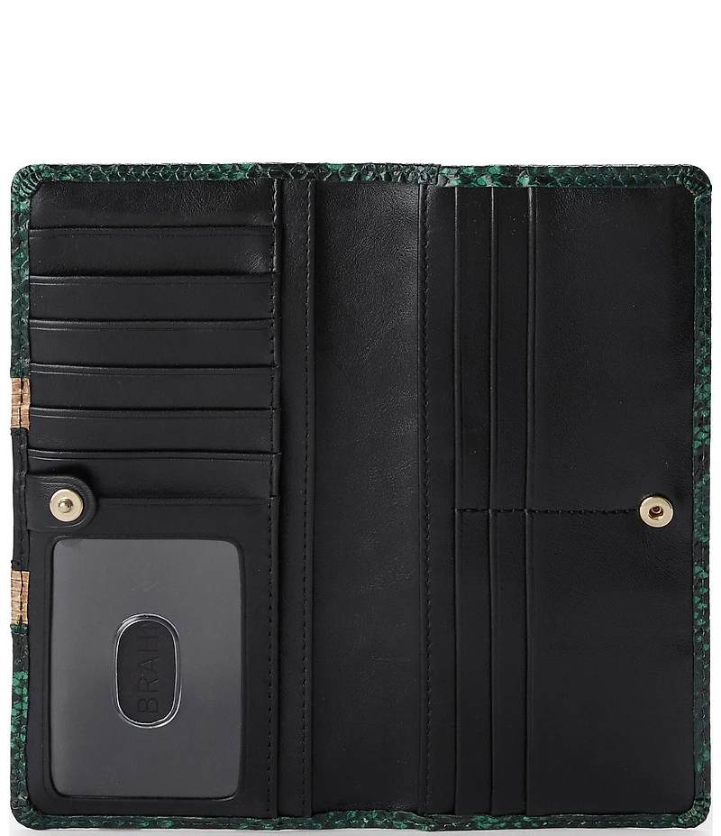 BRAHMIN Snake & Lizard Embossed Ady Wallet
