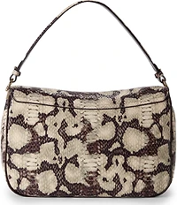 BRAHMIN Mythos Collection Feline Jolene Oversized Snake Embossed Slouchy Shoulder Bag