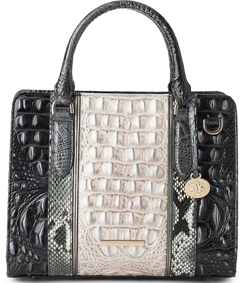 BRAHMIN Nottingham Collection Charcoal Cami Satchel Bag