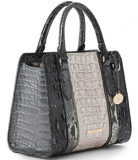 BRAHMIN Nottingham Collection Charcoal Cami Satchel Bag