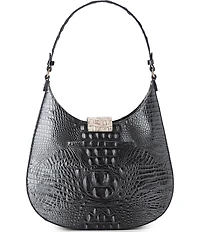 BRAHMIN Nottingham Collection Charcoal Fallon Hobo Shoulder Bag