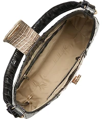 BRAHMIN Nottingham Collection Charcoal Fallon Hobo Shoulder Bag