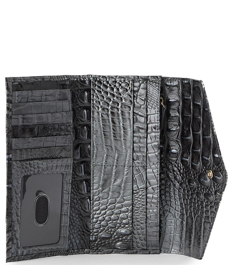 BRAHMIN Nottingham Collection Charcoal Veronica Wallet