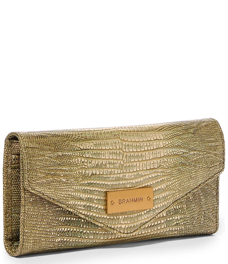 BRAHMIN Olive Bachata Collection Veronica Wallet