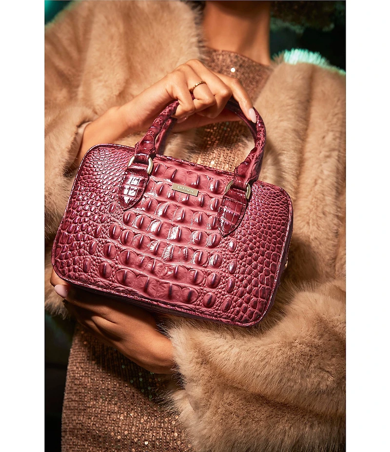 BRAHMIN Ombre Melbourne Collection Coquette Mara Satchel Bag