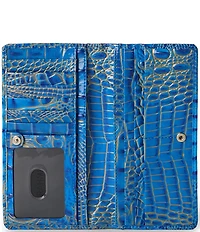 BRAHMIN Ombre Melbourne Collection Electric Indigo Ady Bifold Wallet