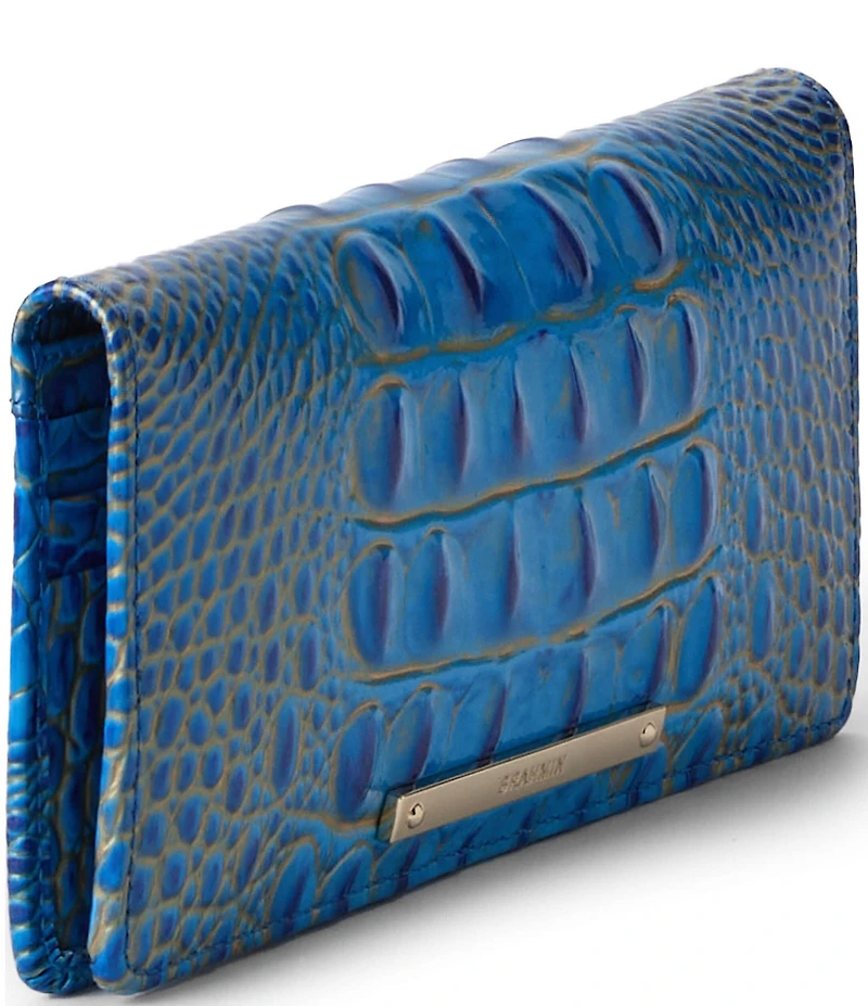 BRAHMIN Ombre Melbourne Collection Electric Indigo Ady Bifold Wallet