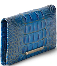 BRAHMIN Ombre Melbourne Collection Electric Indigo Ady Bifold Wallet