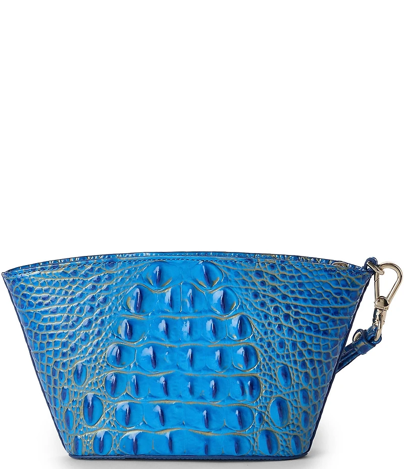 BRAHMIN Ombre Melbourne Collection Electric Indigo Ariana Wristlet