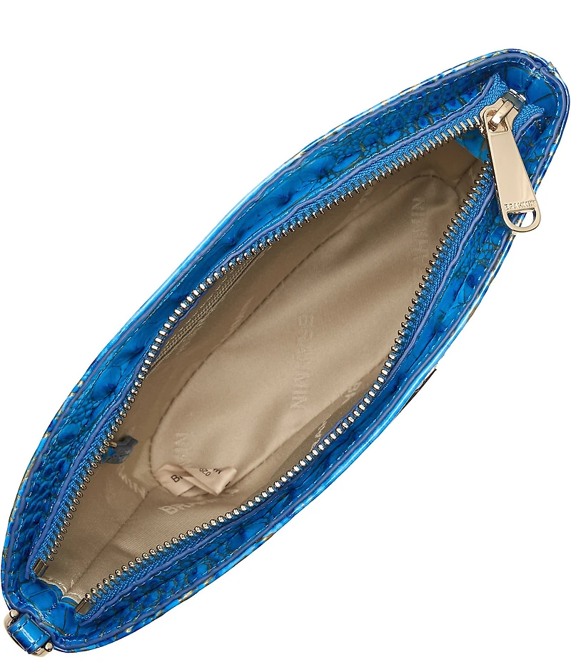 BRAHMIN Ombre Melbourne Collection Electric Indigo Ariana Wristlet