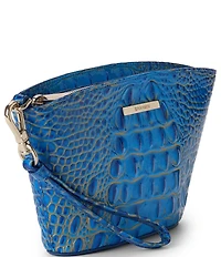 BRAHMIN Ombre Melbourne Collection Electric Indigo Ariana Wristlet