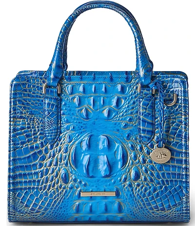 BRAHMIN Ombre Melbourne Collection Electric Indigo Cami Satchel Bag