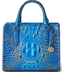 BRAHMIN Ombre Melbourne Collection Electric Indigo Cami Satchel Bag