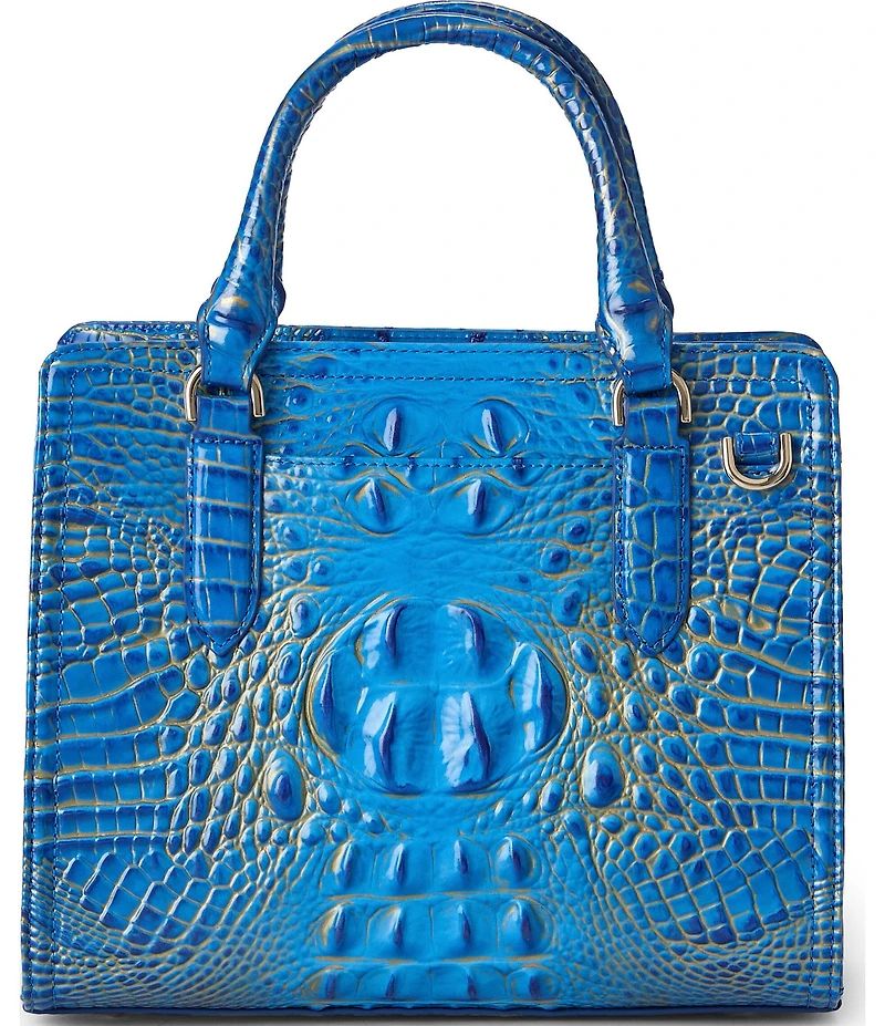 BRAHMIN Ombre Melbourne Collection Electric Indigo Cami Satchel Bag