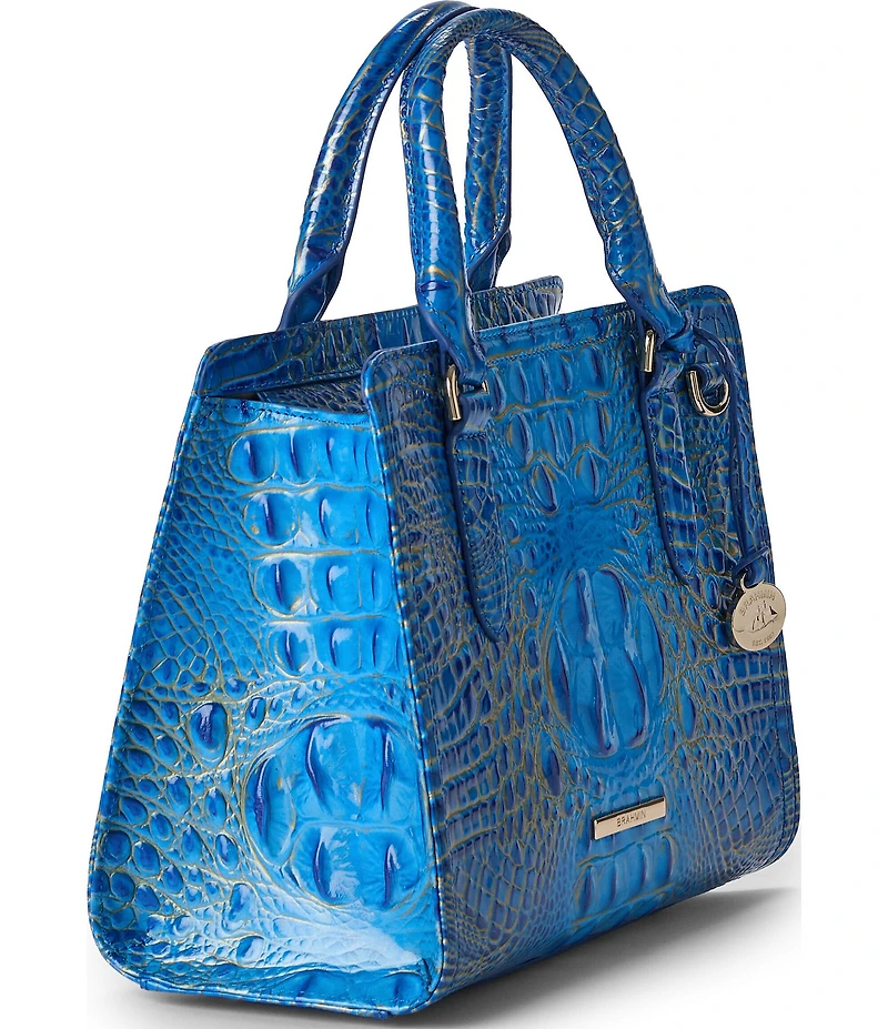 BRAHMIN Ombre Melbourne Collection Electric Indigo Cami Satchel Bag